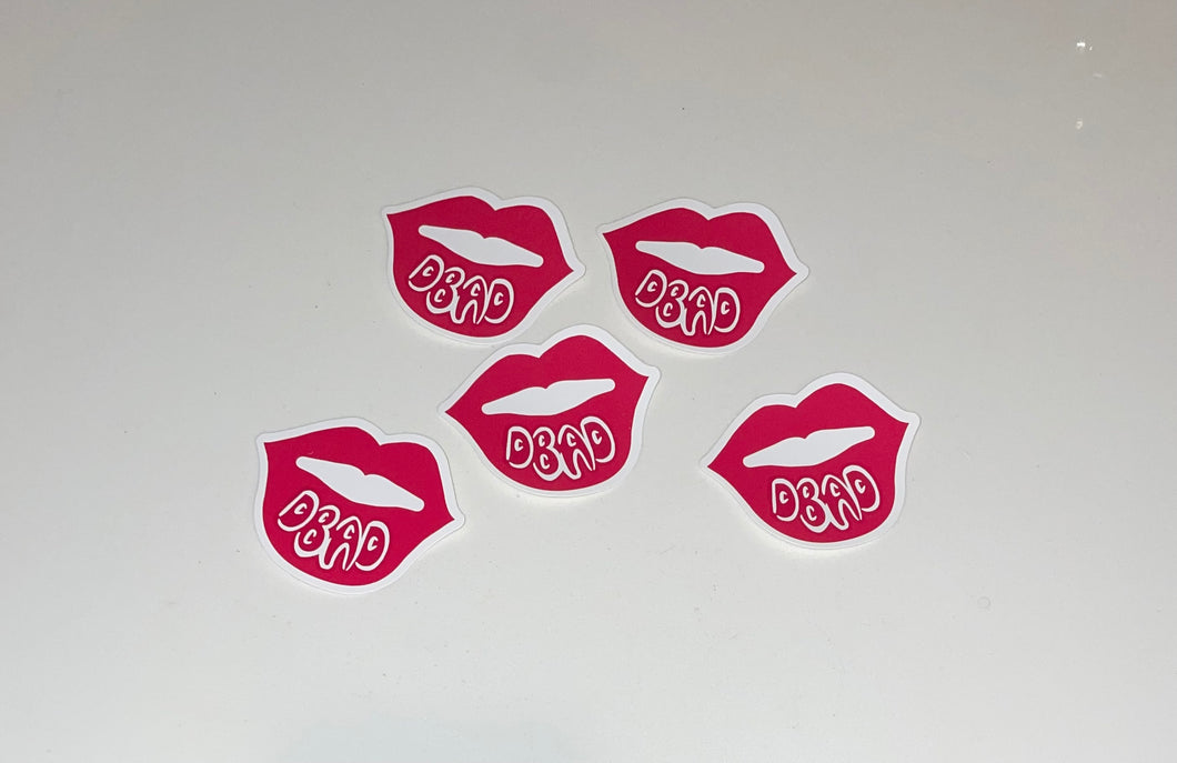 10 Pack DBAD KISS Stickers