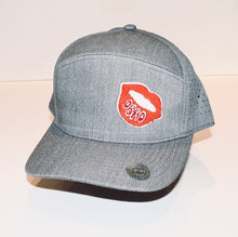 Load image into Gallery viewer, 5 Panel Cap, Structured with laser cut rear panels. Chenille and embroidered patch.
